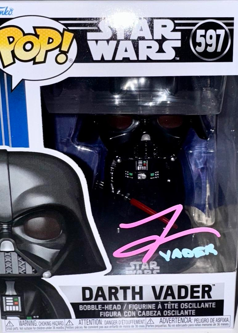 Tom O'Connell Signed Funko Pop #597 "Darth Vader" (Star Wars) - SWAU
